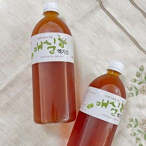 올바른새움푸드 3년 숙성된 100% 매실청 엑기스, 1개입, 1L, 2개