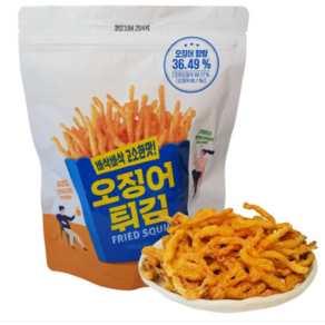 노브랜드 오징어 튀김 130g 후라이드 바삭바삭 고소한맛 간식 맥주 안주 야식 캠핑 혼술, 1개, 1개