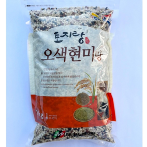 100% 국내산 2024년산 오색현미10kg(1kg X 10봉), 1박스