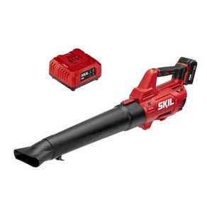 SKIL BL4714B-10 PWR CORE 20 브러시리스 400 CFM 낙엽 송풍기 키트 4.0Ah 배터리 및 충전기 포함 190343, 20V 낙엽 송풍기 키트, 1개