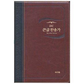 아가페21C큰글찬송가(대 고급 단본 무지퍼 투톤다크브라운)