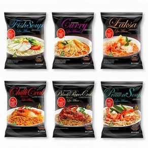 락사라면 싱가포르 봉지 라멘 Laksa 말레이시아 누들, 락사 2봉 + 카레 2봉, 5개