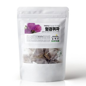 늘해찬 볶은 국산 엉겅퀴차 티백 전통차 허브차 삼각티백 대용량, 1개, 50개입, 1g