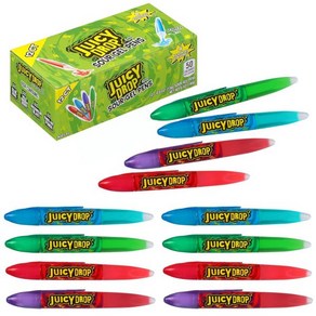 구미 젤리 Juicy Drop Gummies Candy Sweet Sour Gel Pen Candy Variety Pack Assorted Flavors (16팩) - 생일과