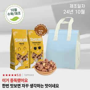 최상급 구운 껍질 캐슈넛 통 가염 캐슈넛, 2개, 500g