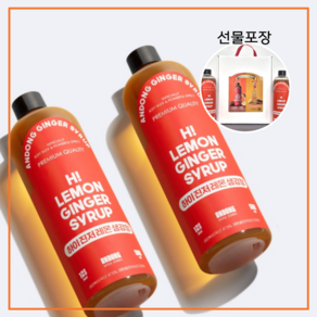 [기획] 하이진저 레몬생강청 명절 선물세트, 레몬생강청+레몬생강청, 1개, 500ml