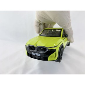 1:24 BMW XM 비엠더블유 우르스 마이바흐 SUV 페라리 poche 럭셔리카 스포츠카 SUV 모형 다이케스트 완구 미니어쳐 피규어 자동차 장난감, 옐로우형광, 1개