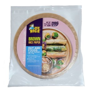 베트남 현미 월남쌈 라이스페퍼 BANH TRANG GAO LUT 16cm, 1개, 200g