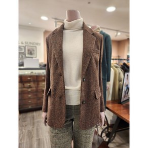 BCBG [올앤선드리] 모라가 잔CHECK JK - A3W9J108 74 [BROWN]