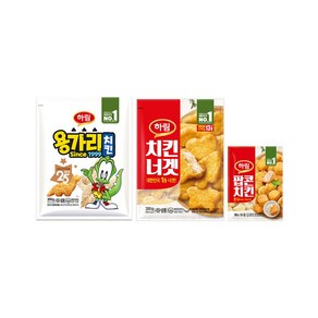 하림 용가리치킨 300g+치킨너겟 300g+팝콘치킨 180g, 1개