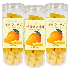 국내 HACCP 인증 프리미엄 애플망고 젤리 국내가공, 3개, 500g