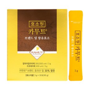 효소원 카무트 브랜드 밀 함유효소 30포 현미 곡물 발효 소화 발효 건강식품, 1개, 90g