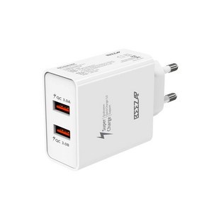 비잽 가정용 듀얼 36W QC3.0 USB 2포트 충전기 BZQ-DUAL36W UW89