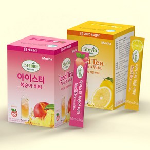 스테비아 아이스티 복숭아 + 레몬 100T+100T