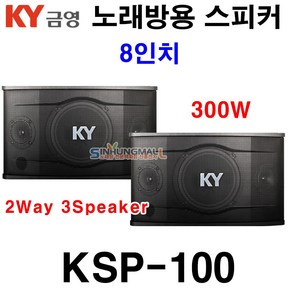 KY금영 KSP-100 KSP-200 노래방용 스피커 8인치 300W 10인치 500W2Way 3Speake 신흥몰