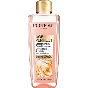 유럽직구 L’Oéal Pais 로레알 파리 에이지 퍼펙트 리프레싱 페이셜 토너 200ml, 1개