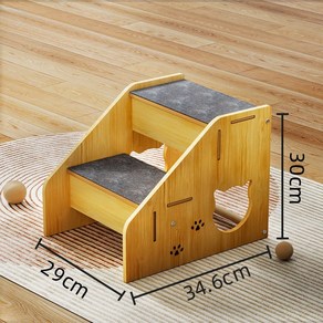 아그네스 반려동물 슬개골보호 원목스텝 강아지계단