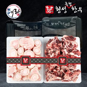 태랑 1등급 횡성한우 사골/잡뼈세트 4kg (사골 2kg+잡뼈 2kg), 1개