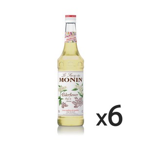 (카페시럽) 모닌 엘더플라워 시럽 700ml, 6개