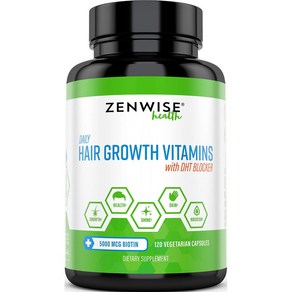 Zenwise Health 젠와이즈 헬스 데일리 헤어 그로스 비타민 베지캡슐 120정, 1개