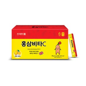 천제명 6년근 홍삼비타C 분말스틱 1.5g x 100포, 1개