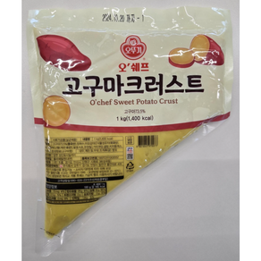 오뚜기 오쉐프 고구마크러스트, 1kg, 5개