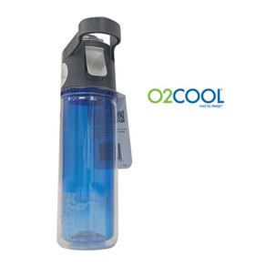 O2Cool 오투쿨 보냉 스포츠 물통 자전거 물병 미스트 분사 500ml, 블루, 1개