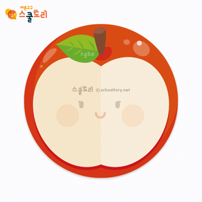 [스쿨토리] 둥근사과 메모잇 (35매)