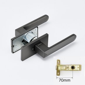 [철물일] 방문손잡이 도무스 770 BN 백셋 70mm, 1개