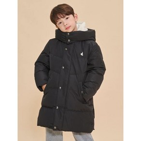 빈폴키즈 [시즌오프30%][BEANPOLE KIDS] 베이직 덕다운 롱패딩 블랙 (BI4X38U045)