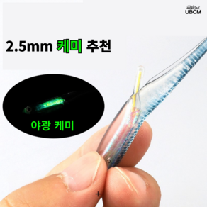 피쉬 애로우 갈치 플래쉬J 2.5인치 쉐드웜 케미 사용