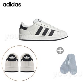 [YUYU] ADIDAS 아디다스 CAMPUS00 캠퍼스s 화이트 블랙 + 페이크삭스 1ea