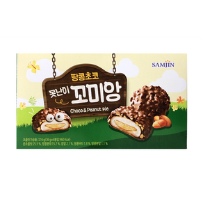 삼진식품 땅콩초코 못난이 꼬미앙 파이 6p, 216g, 2개