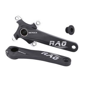 RAO 자전거 크랭크암 자전거크랭크 MTB 로드자전거, 블랙, 1개