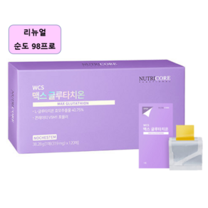 뉴트리코어 순도 98% WCS 맥스 글루타치온 필름 319mg x 30매 3+1 (4개월분) 9 57g 4개, 4개