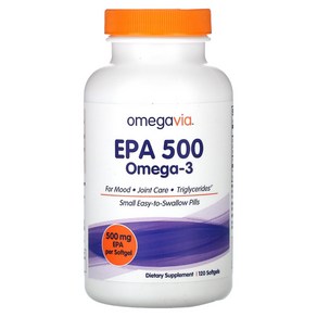 오메가비아 EPA500 오메가3 500mg 소프트젤 120정, 1개