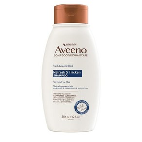 아비노 신선한 그린 블렌드 볼륨 샴푸 오이 & 로즈마리 355ml, 1개