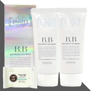 지고트 선 프로텍트 비비크림 50ml 2개(+하늘선물 물티슈 10매), 2개