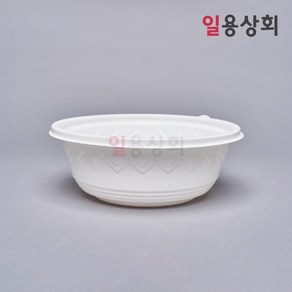 [ILYONG] 미니 탕용기 SW 195파이 소 1100ml 백색 300세트, 300개, 1세트