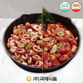 [국제식품] 꾸브라 참나무 훈제 막창+태양초 매콤 양념 막창 300g(2팩), 2개, 300g