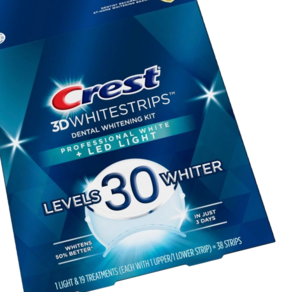 크레스트 3D 화이트닝 치아 미백 30레벨 스트립 LED 라이트 포함 (Crest 3D Whitestrips with LED)