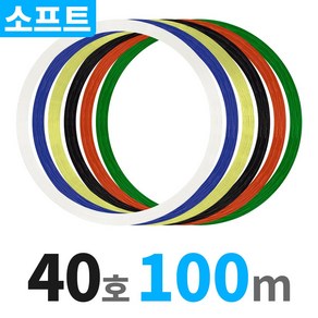 40호 100m 울트라 소프트 코어 부드러운 나일론 경심줄 USCNM, 블루 40호 100m