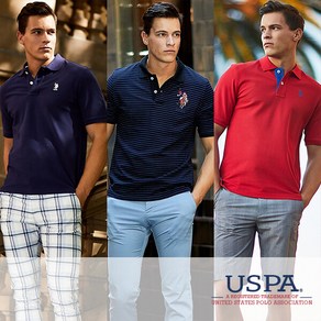 [U.S. POLO ASSN.] USPA 남성 화이트라벨 여름 카라셔츠