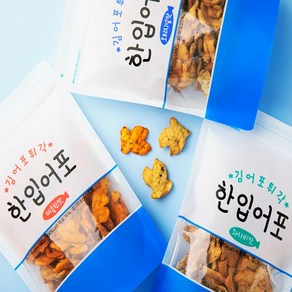 꼬숩네 맛있고 다양한 한입어포 3종세트 맥주안주 군것질 김 과자, 3개, 100g