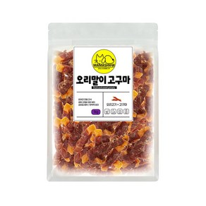 마마쇼 건강한 반려동물 간식, 1kg, 1개, 오리말이 고구마