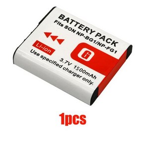 NP-bg1 충전식 리튬 이온 디지털 카메라 배터리 소니호환 DSC H3 W70 WX1 1500mAh, 02 1Pcs Battey