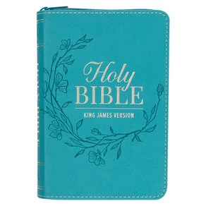 (영문도서) KJV Bible Pocket Faux Leathe Teal W/Zippe Leathe, Chistian At Publishes, English, 9781639526840