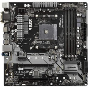 ASRock B450M PRO4 AM4 AMD 프로몬토리 B450 SATA 6Gb/s USB 3.1 HDMI Mico ATX 마더보드