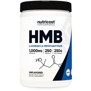 뉴트리코스트 HMB 1000MG 파우더 250G, 1개