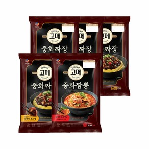 고메 중화 짜장 760g x4개+짬뽕 652g x1개, 1개